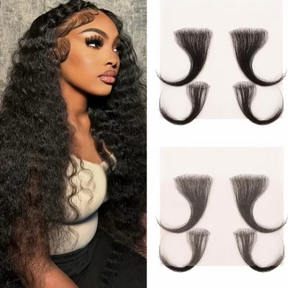 4 piece human baby hair edges